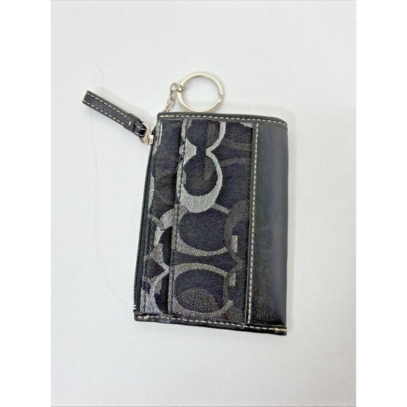 Authentic COACH Signature C Logo Shoulder Bag & Matching Wallet Set – Black Shim - Picture 13 of 16